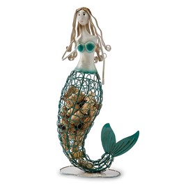 Mermaid Cork Caddy Wine Cork Holder Displays And Stores over 45 Wine Corks by Picnic Plus, 9.5"W x 4.75"D x 19.5"H