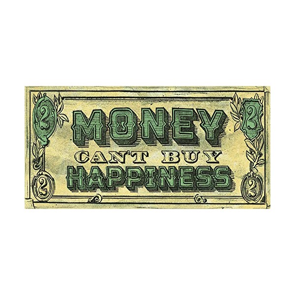 Barry Goodman Money Can't Buy Happiness 50 x 100cm Art Print, Multi-Color