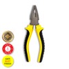 Handy Hardware Premium Linesman Comfort Grip Handle Plier, Black/Yellow, 150