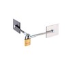 Marinelock Black & Gray (Two Tone) Refrigerator Lock with Padlock