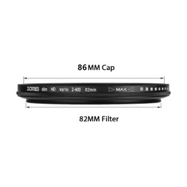 ZOMEI 55mm ND-Fader Neutral Density Filter with AGC Optical Glass (ND2 to ND400)