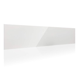 VSE 6"x24" White Aluminum .040 Metal Double Sided Sign Rider for Real Estate Signs with Square Corners (6)