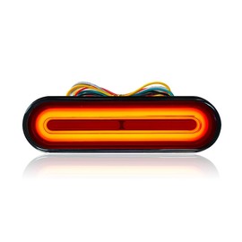 BlyilyB 12-80V Dual Color Motorcycle Scooter Amber Color For Turn Signals and Red Color For Tail Light Brake Stop Light Lamp (Pack of 1)