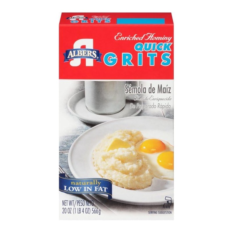 Albers Enriched Hominy Quick Grits, Naturally Low in Fat, 40