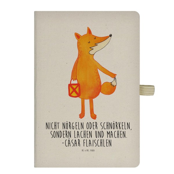 Mr. & Mrs. Panda DIN A5 Cotton Notebook Fox Lantern