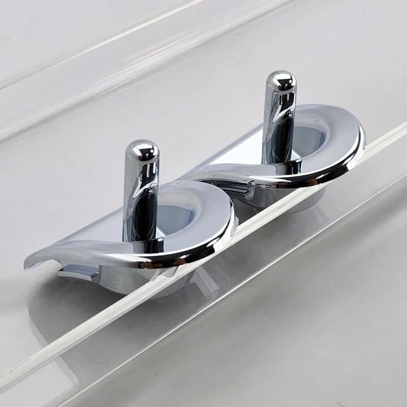 Mustang UPR 4pc CHROME Door Lock Knob Kit Compatible w/
