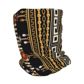 African Tribal Art Multifunction Beanie Hats for Women Men Slouchy Knit Beanie Hat Winter Hat Scarf Stretch Skull Cap