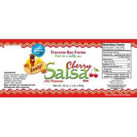 Traverse Bay Farms Award Winning Zesty Cherry Salsa - Medium