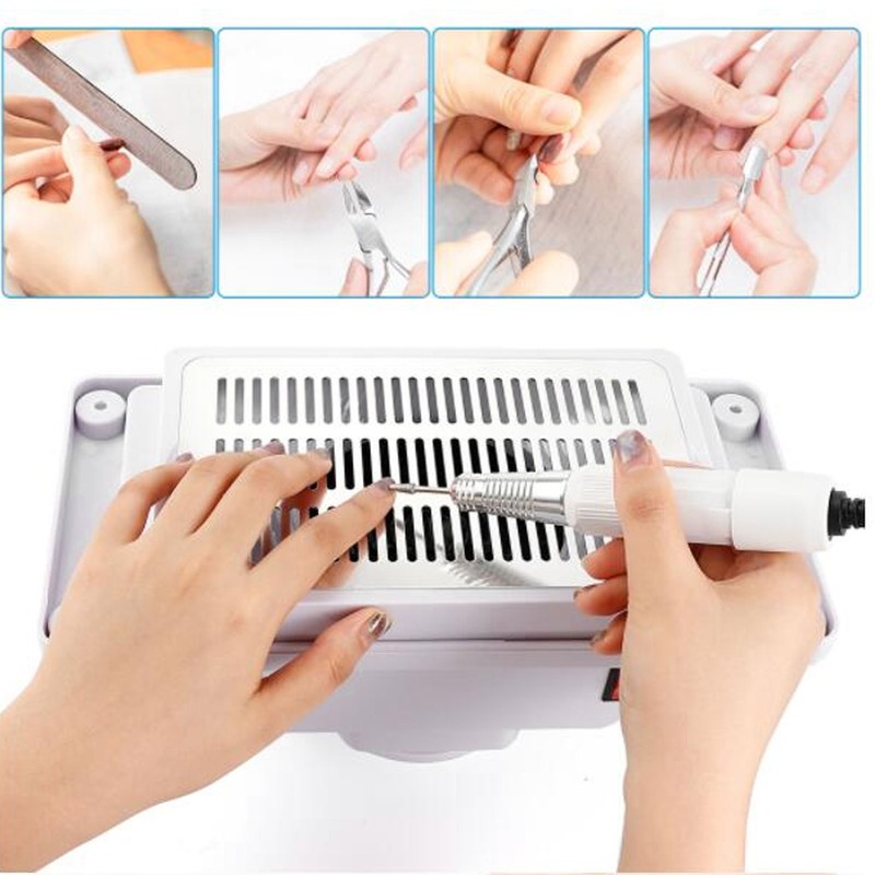 6W Nail Dust Collector Quiet Desk Vacuum Cleaner Powerful Manicure