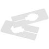 UNGFEI 50 PCS 120 x 50mm White Rectangle Clothing Rack
