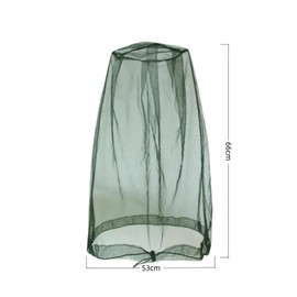 GYWHOOFT 2 PCS Net Face Mesh Cover Mosquito Net Protects Face, Head, Neck from Bugs, Flies, Insects, Bees Suitable for Outdoor, Camping, Hiking(Army Green, Black)