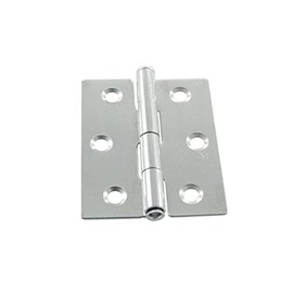Stainless Steel Hinge, 4 Pieces, Door Hinge 40 x 50 x 0.8 mm, Hinge, Foldable, A2, V2A - Niro, Nirosta