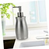 BUGUUYO Manual Liquid Soap Dispenser Stainless Steel Shampoo Bottle for