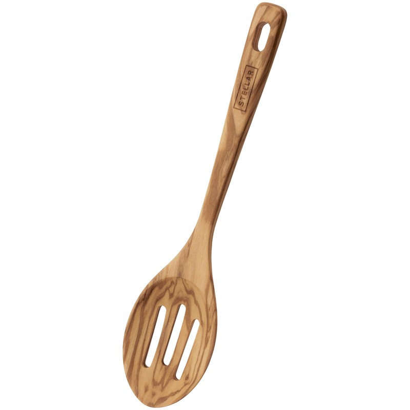 Stellar Olive Wood Utensils – Slotted Spoon