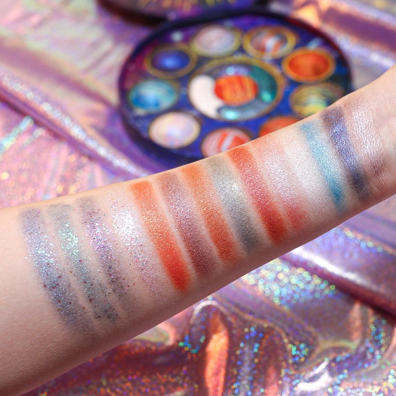 TINTARK Galactic Assemble Eyeshadow Palette 14 Colours, Glitter Metallic Eyeshadow,