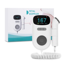 Fetal Doppler Safe Reliable LCD Display Highly Sensitive Ultrasound Display FHR Built-in Speaker BT Function for Pregnant Women