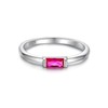 Birthstone Rings Jewelry 925 Sterling Silver Colorful Stackable Promise Ring