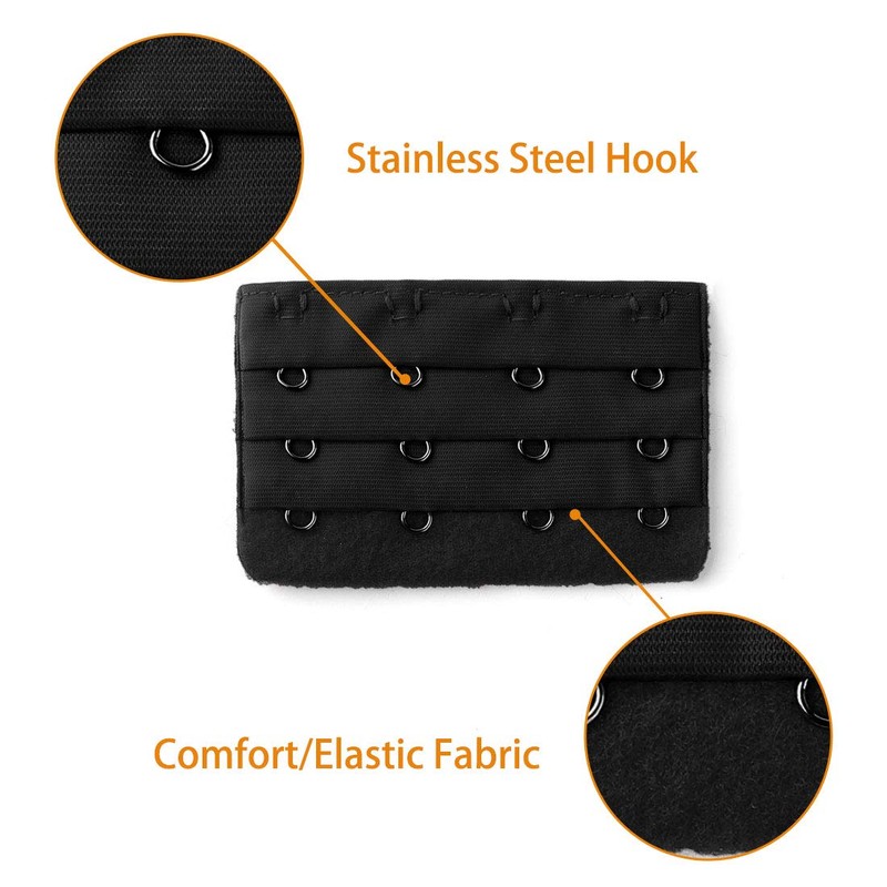 Allegra K 2 Pcs Ladies 3 x 4 Hook Bra