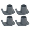 4 Pcs Walker Glide Skis Rubber Universal Walker Ski Glides