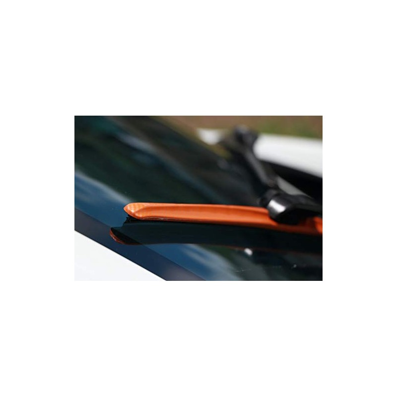 AutoTex Clix Wipers - Orange Carbon Fiber Automotive Wiper Blades