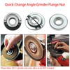 sunnates 5/8"-11 Quick Change Angle Grinder Flange Nut Quick Release
