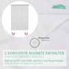 Eazzier Bath White Fabric Shower Curtain or Lining, Waffle Weave