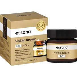Essano Visible Repair Face Moisturizer Day Cream with Hyaluronic Acid, Hydrating & Rejuvenating Daily Moisturizer for Mature Skin Care, Supports Firm Skin & Appearance of Fine Lines & Wrinkles, 50g