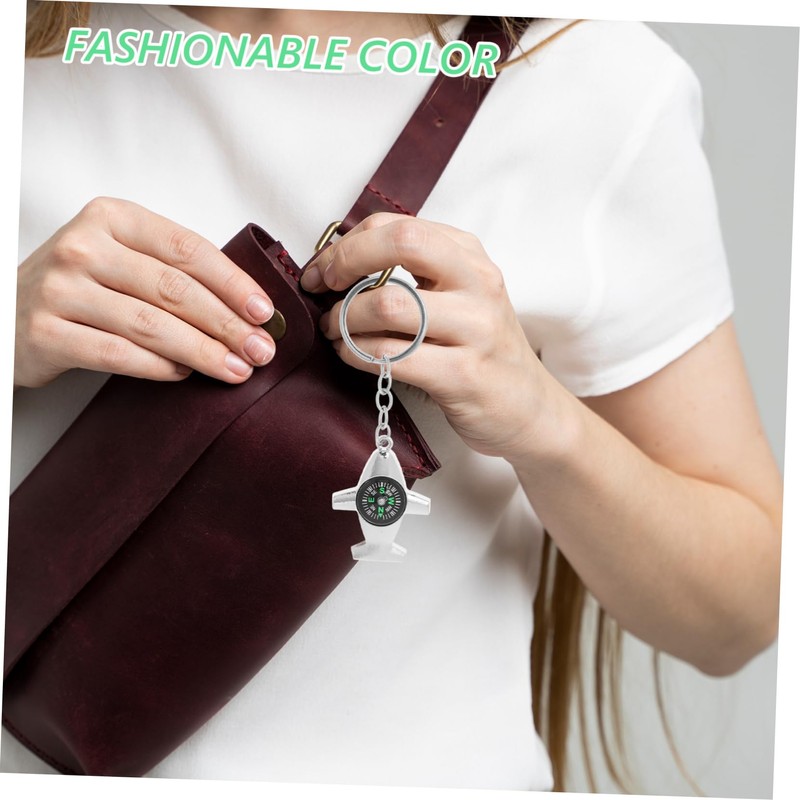 CORHAD Planet Keychain Compact Portable Compass Pendant Key Chain Creative