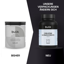 Bulk Bulk Creatine Monohydrate Tablets, Micronized, 1000mg, 270 tablets