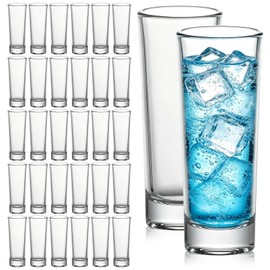 KEYWING 30 Pack 2oz Clear Shot Glasses with Heavy Base for Tequila