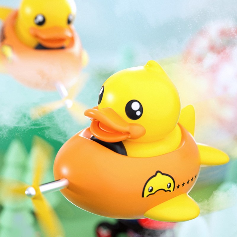 Duck Toy Car Ornaments Yellow Duck Car Dashboard Decorations Aircraft