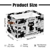 JOPJOLIW Black Cat Rectangle Storage Basket - Cat Themed Collection