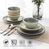 AmorArc Ceramic Dinnerware Sets for 6, 18 Pieces Handpainted Plates