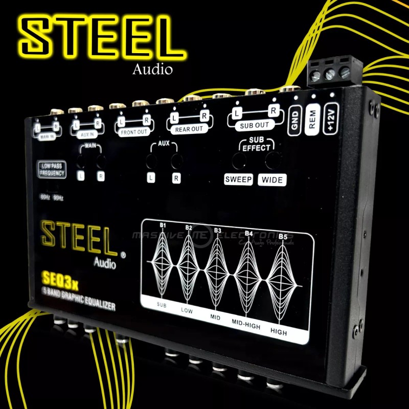 Steel Ecualizador Con Epicentro Steel 5 Bandas Seq3x Line Driver