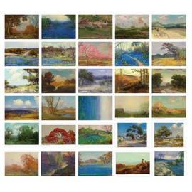 HOSTEESSCHOICE Beautiful Art Postcards set of 30 American Artist Julian Onderdonk Post card variety pack Famous Painting Scenery,4 x 6 Inches