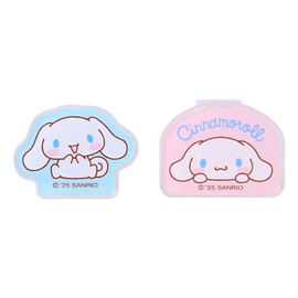 Sanrio 430650 Rotating Clip, Set of 2, Cinnamon Roll, 360° Rotation, Memo Stand