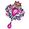 FAIRYGATE Crystal Brooch Pins for Women Crystal Glass Brooches Fashion