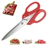 Multipurpose Kitchen Shears Heavy Duty Japan Tanaka Scissors Diamond Cut