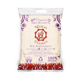 Organic Mechanics Worm Castings Soil Amendment, 5 Pounds - Enhances Soil Structure & Retains Moisture for Vegetables, Herbs and Flowers - Peat-Free, Eco-Friendly & Locally Sourced