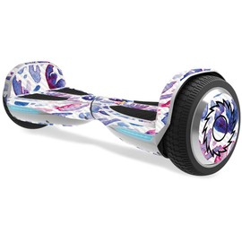 MightySkins Carbon Fiber Skin for Razor Hovertrax 1.5 Hover Board - Blue Petals | Protective, Durable Textured Carbon Fiber Finish | Easy to Apply, Remove, and Change Styles | Made in The USA