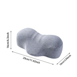 Perfeclan Small Neck Support Pillow,Posture Correct Device Relax,Tension Muscle Relief,Neck and Shoulder Relaxer,Cervical Traction Device, light grey