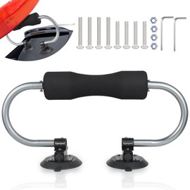 Kayak Roller, Kayak Load Assist with Heavy Duty Pumping Suction Cup, Kayak Roof Roller Loader Mount for Car SUV, Two Adjustable Angle Mounted