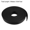 sourcing map Rubber Seal Rubber Strip Solid Rectangle 15mm Wide