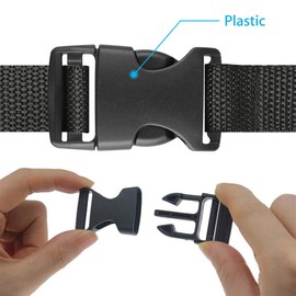 Bestgle 20pcs Plastic Quick Side Release Buckle Clip Adjustable Parachute Buckle Fit for 1inch Webbing Straps for Bracelets Backpack Tactical Bag and Gear