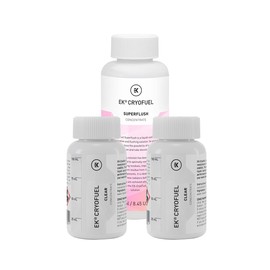 EK EKWB CryoFuel Clear 200ml Concentrate PC Coolant and Superflush Concentrate Combo