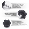 Yuhtech M8 x 25mm Thumb Screw, 10PCS Star Head Threaded