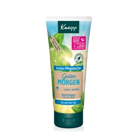 Kneipp Aroma Shower Gel Good Morning - Refreshing Shower Gel with Essential Lime Oil and Natural Basil Extract - Preserves the Skin's Own Microbiome - No Microplastics - 200 ml