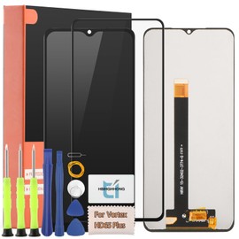 for Vortex HD65 Plus Screen Replacement for Vortex HD65 Plus LCD Display Touch Screen Digitizer Assembly with Repair Tools (Black)