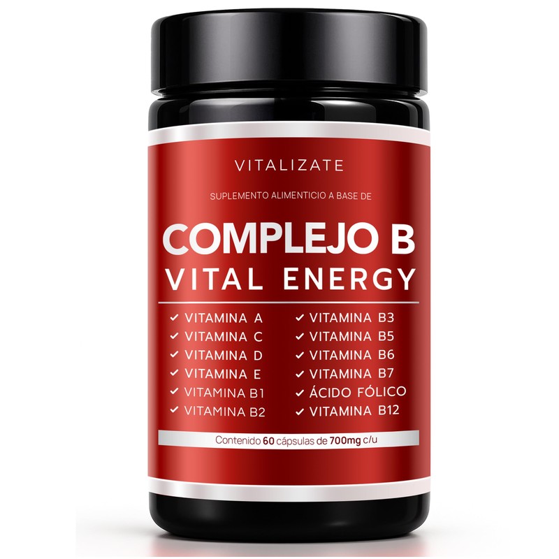 Complejo B Completo - Suplemento Potenciado - Incluye Vitaminas (B1,