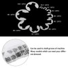 Fasizi 120Pcs 304 Stainless Steel E-Clip Retaining Circlip Assortment Kit